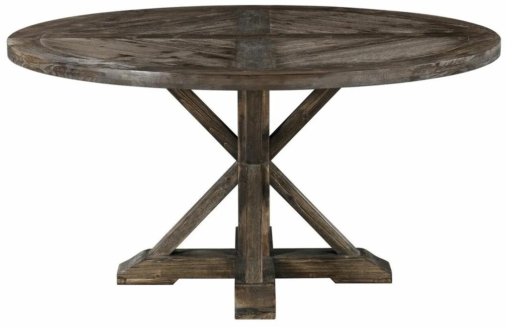 Τραπέζι Riverton 769, Σκούρο ξύλο, 76cm, 57 kg, Ξύλο, Ξύλο: Πεύκο | Epipla1.gr