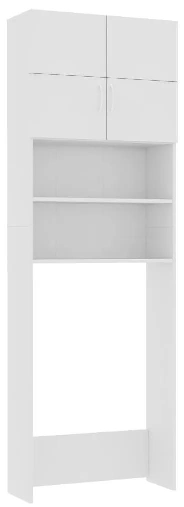 Ντουλάπι Πλυντηρίου Λευκό 64 x 25,5 x 190 εκ. από Μοριοσανίδα