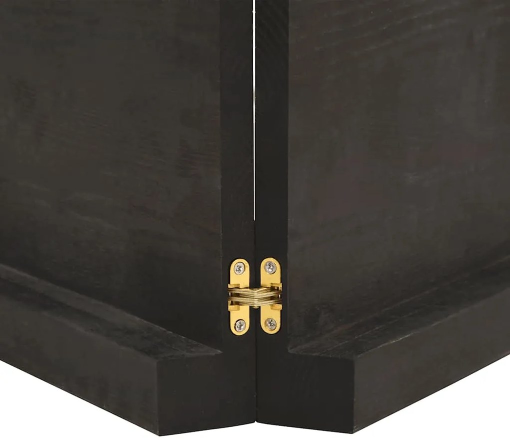 vidaXL Ράφι Τοίχου Σκούρο Καφέ 200x40x(2-6) εκ. Επεξ. Μασίφ Ξύλο Δρυός