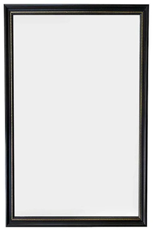 Καθρέπτης Τοίχου Nadine 1310180 34x45cm Black-Gold Mirrors &amp; More Πλαστικό, Γυαλί