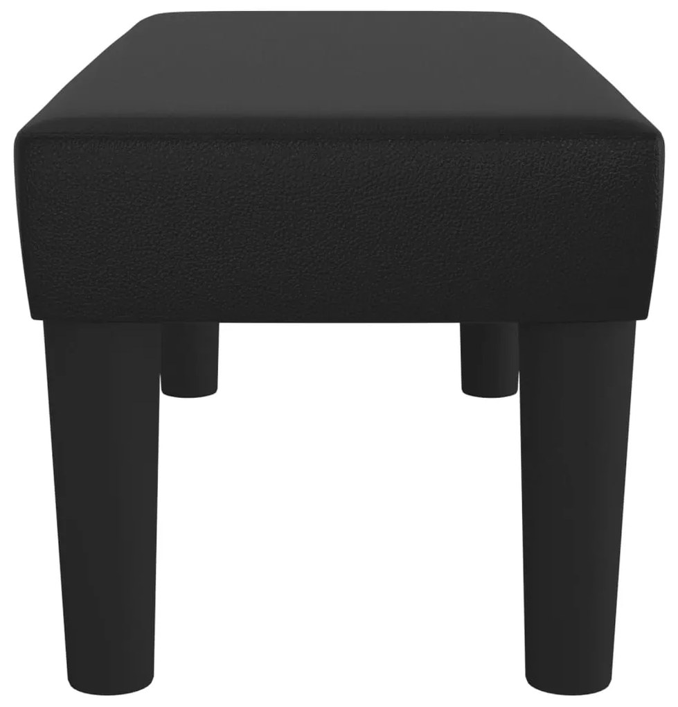 vidaXL Πάγκος Μαύρος 70 x 30 x 30 εκ. από Συνθετικό Δέρμα