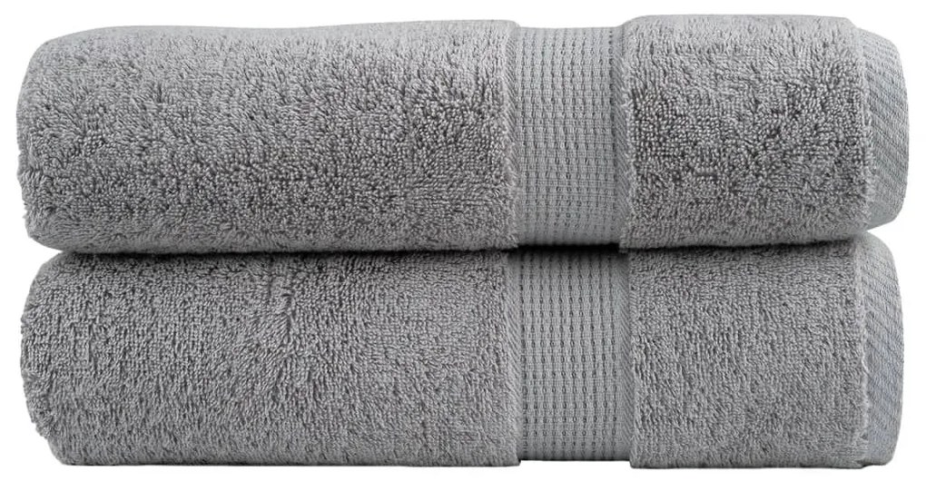 Πετσέτες Μπάνιου Premium SOLUND 2 Τεμ Γκρι 100x150 εκ 600 γρ/μ² 137311
