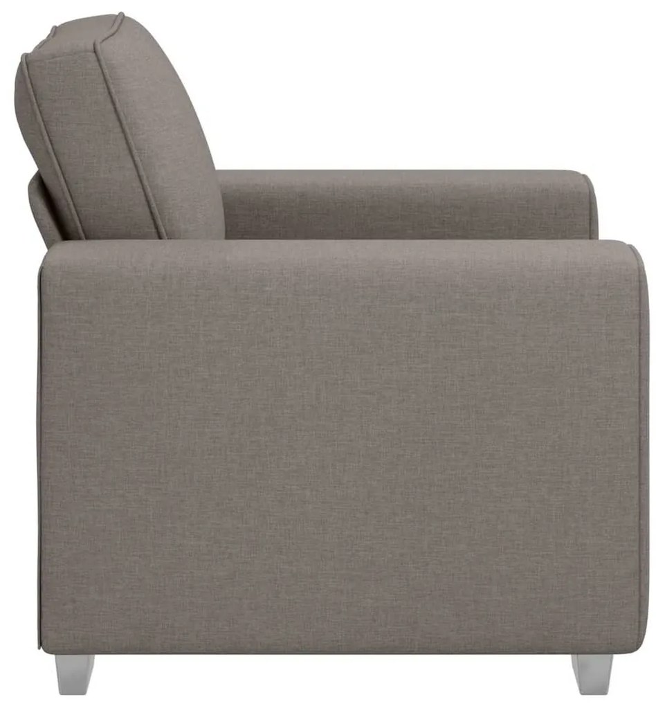 vidaXL Καναπές με μαξιλάρι Taupe 100 x 77 x 82 εκ ύφασμα