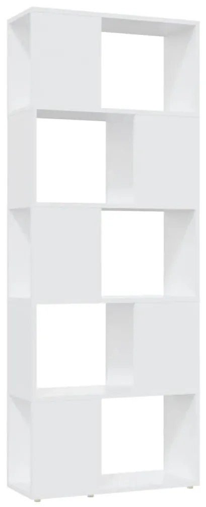 vidaXL Βιβλιοθήκη/Διαχωριστικό Χώρου Λευκό 60x24x155 εκ. Μοριοσανίδα
