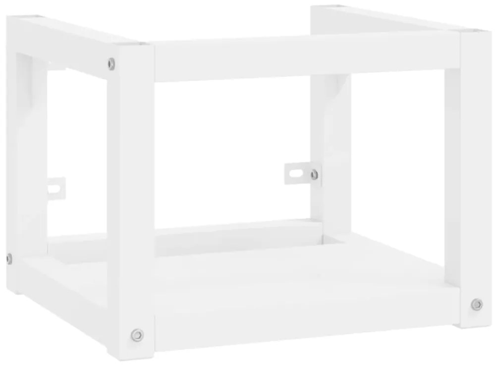 vidaXL Έπιπλο Μπάνιου Επιτοίχιο Λευκό 40 x 38 x 31 εκ. Σιδερένιο