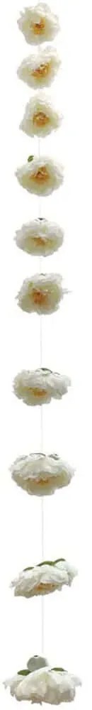 Τεχνητή Γιρλάντα Παιώνια 00-23838-10-2 Φ11x180cm Ecru Marhome Ύφασμα,Πλαστικό