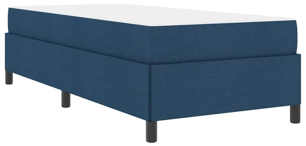 vidaXL Κρεβάτι με ελατήρια Μπλε, Μαύρο 100 x 200 cm