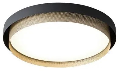 Πλαφονιέρα Φωτιστικό Οροφής LED 40W 3000K Μαύρο-Χρυσό Adriana 4292600 Viokef 4292600 Μαύρο-Χρυσό