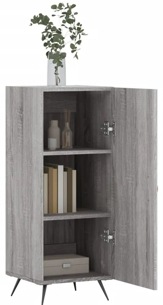 vidaXL Ντουλάπι Γκρι Sonoma 34,5x34x90 εκ. από Επεξεργασμένο Ξύλο