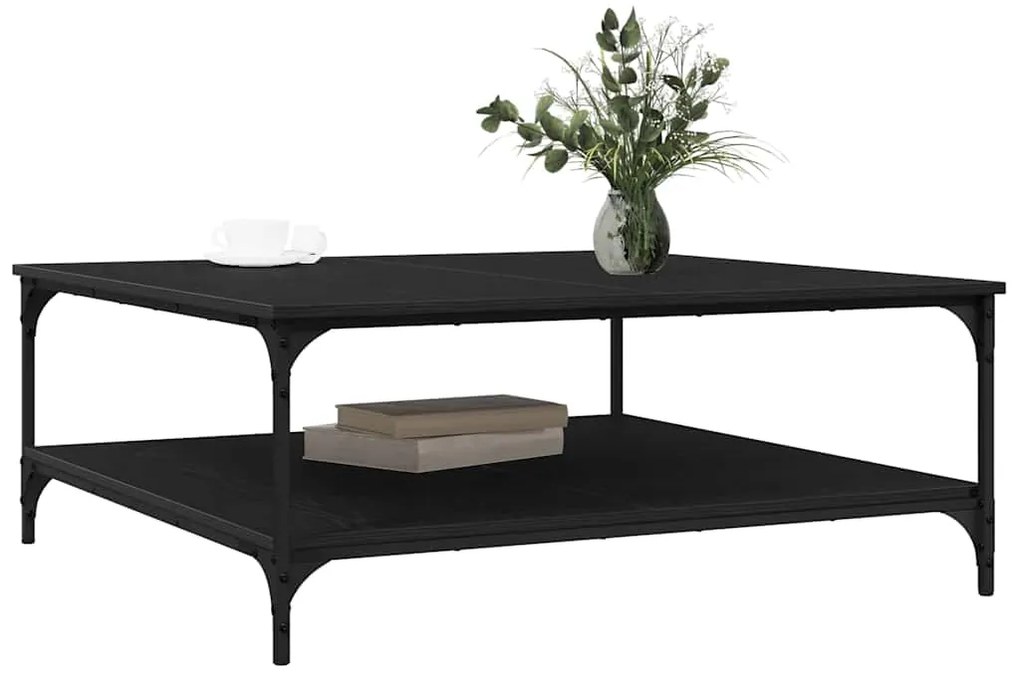 vidaXL Τραπεζάκι σαλονιού Μαύρη δρυς 100 x 100 x 40 cm