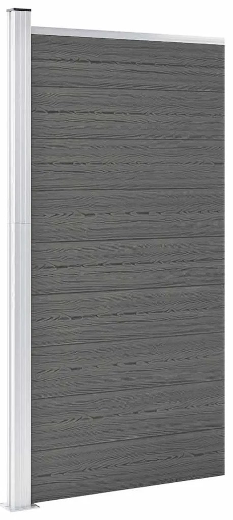 vidaXL Πάνελ Περίφραξης Γκρι 95 x 186 εκ. από WPC