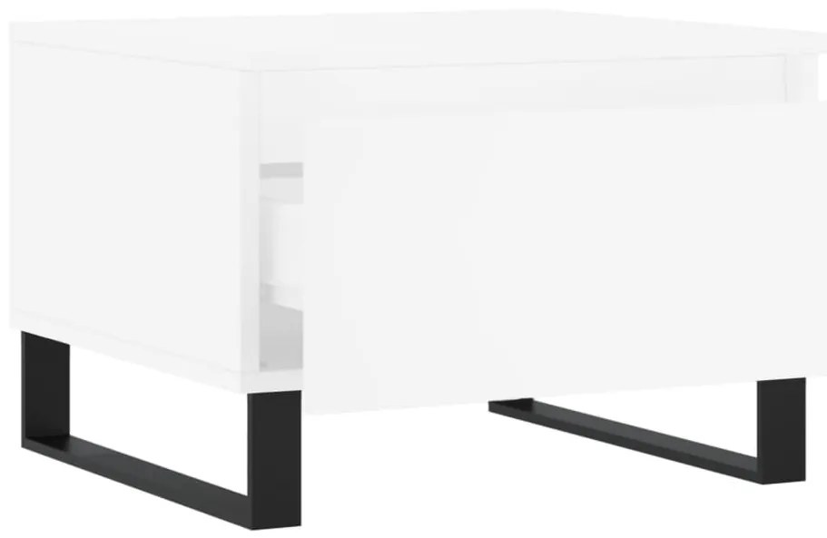 vidaXL Τραπεζάκια Σαλονιού 2 τεμ. Λευκά 50 x 46 x 35 εκ. Επεξεργ. Ξύλο