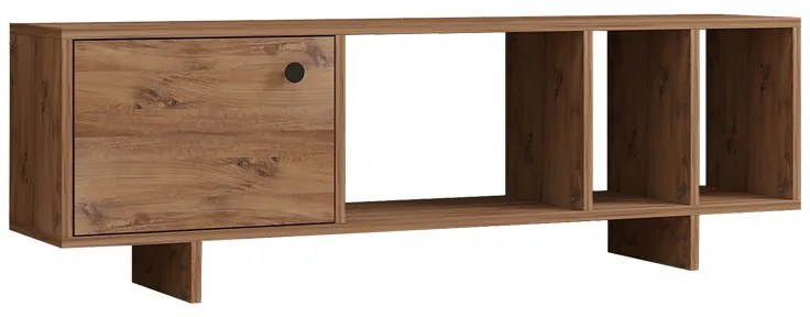 Έπιπλο τηλεόρασης Mueble pakoworld σε sonoma απόχρωση 140x29x45εκ