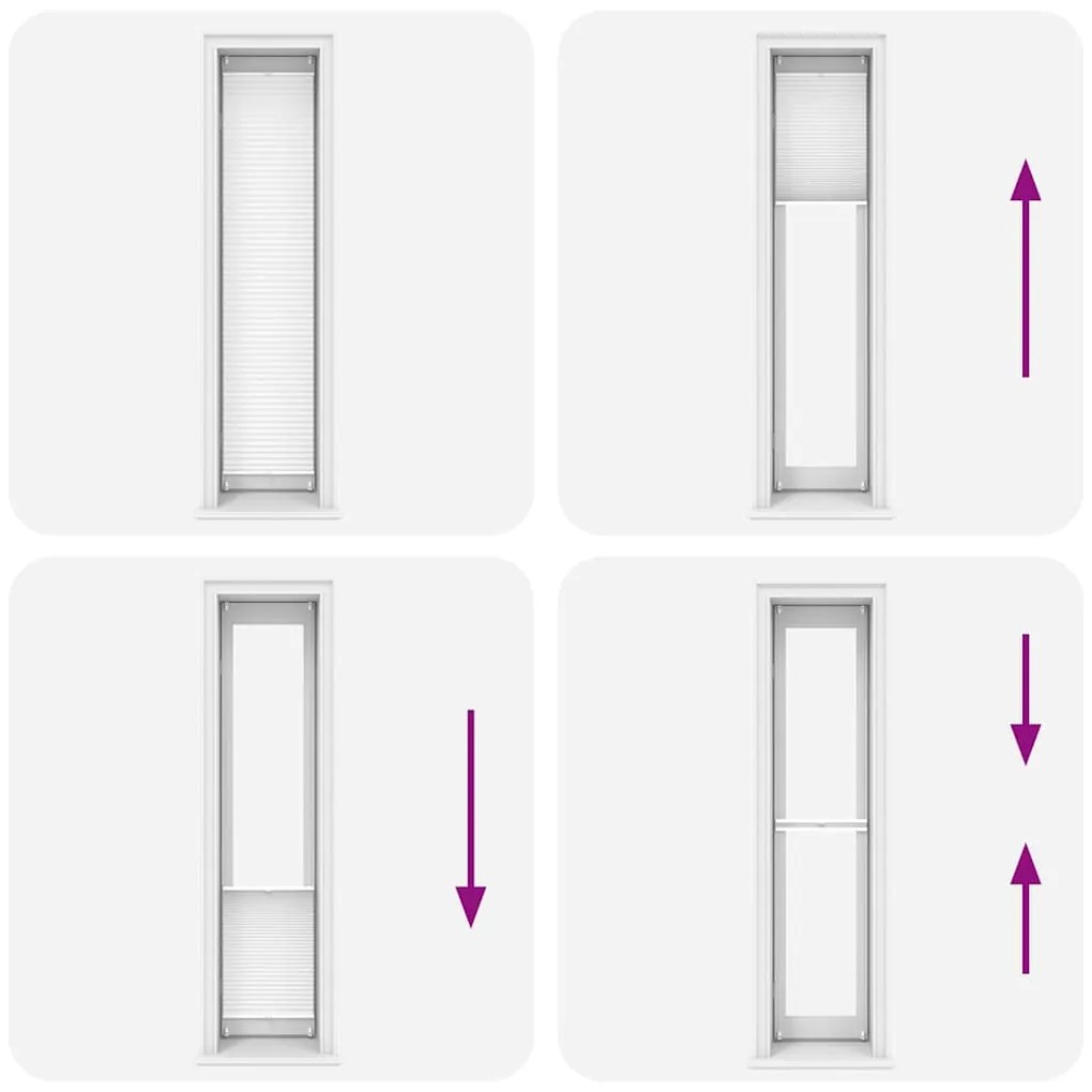 Σύστημα Σκίασης Πλισέ Λευκό 40 x 200 εκ.