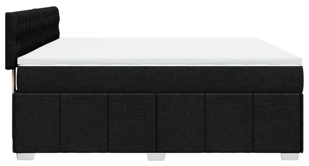 ΚΡΕΒΑΤΙ BOXSPRING ΜΕ ΣΤΡΩΜΑ ΜΑΥΡΟ 180X200 ΕΚ. ΥΦΑΣΜΑΤΙΝΟ 3289456