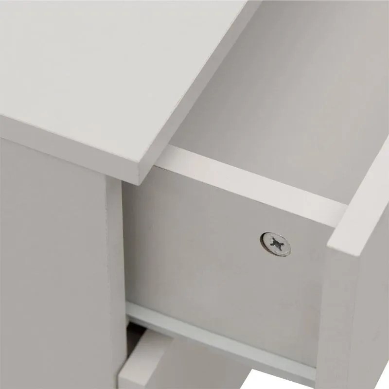 Συρταριέρα Elise με 4 συρτάρια λευκό 69x40x71εκ 69x40x71 εκ.