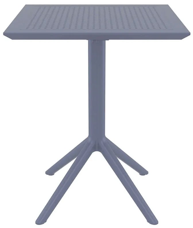 Τραπέζι Πτυσσόμενο Sky 60Χ60X74Εκ. Dark Grey
