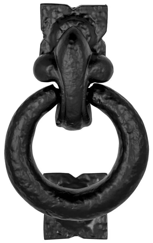 Roline Κ387 Ρόπτρο Εξώπορτας από Μέταλλο Μαύρο 93x148mm