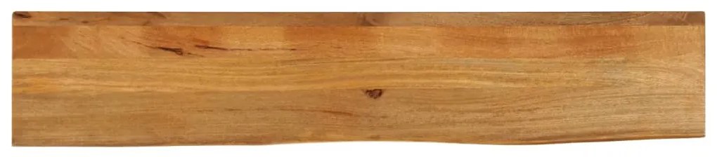 vidaXL Επιφάνεια Τραπεζιού 140x20x3,8 εκ. Live Edge Μασίφ Ξύλο Μάνγκο