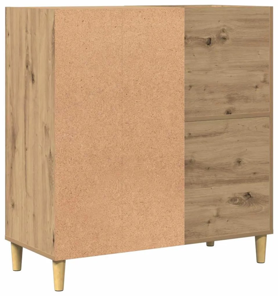 vidaXL Δισκοθήκη τεχνίτης Δρυς 84,5 x 38 x 89εκ από Επεξεργασμένο Ξύλο