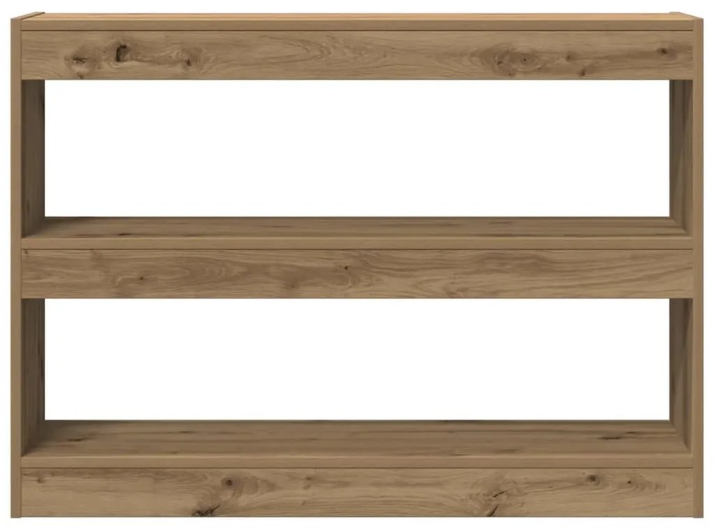 vidaXL Βιβλιοθήκη artisan δρυς 100 x 30 x 72 εκ Επεξεργασμένο ξύλο