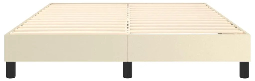 vidaXL Πλαίσιο Κρεβατιού Κρεμ 140x190 εκ. από Συνθετικό Δέρμα