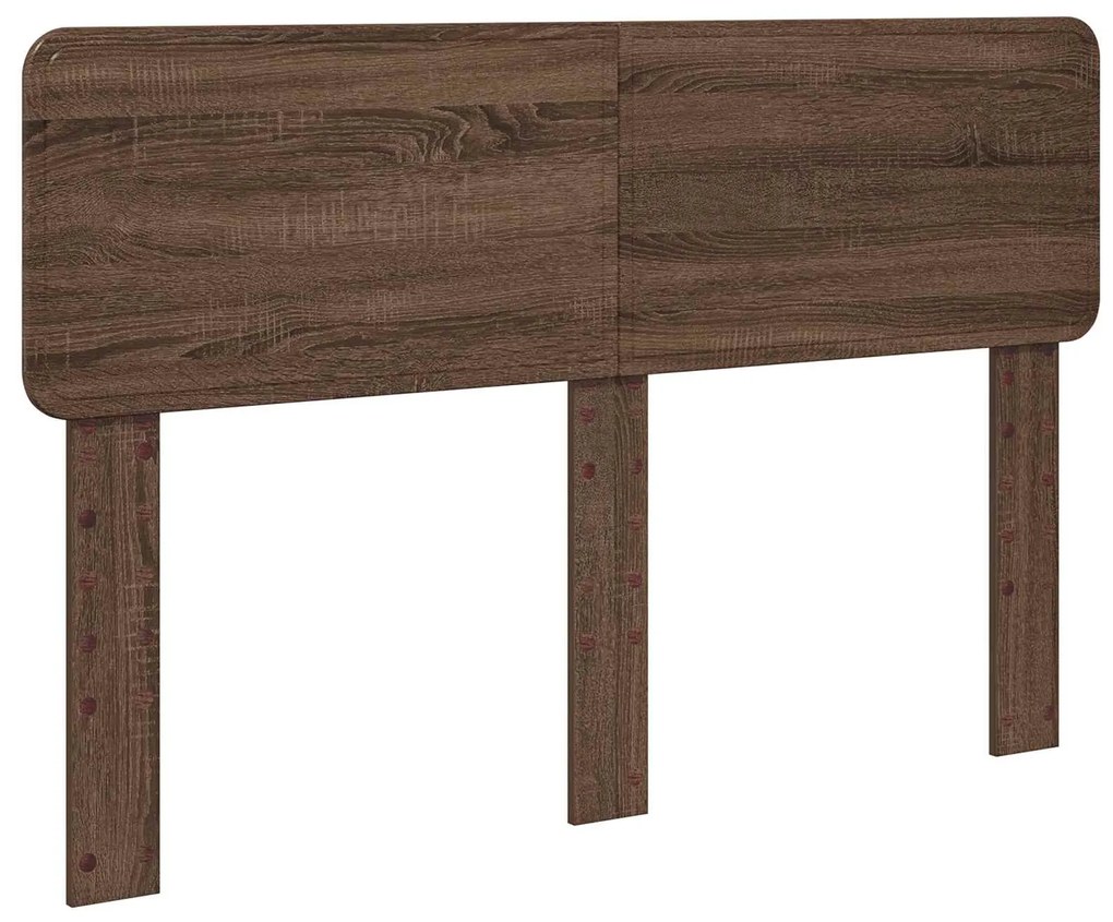 vidaXL Σκελετός Κρεβατιού Καφέ δρυς 140 x 200 cm Στερεά ξυλεία πεύκου