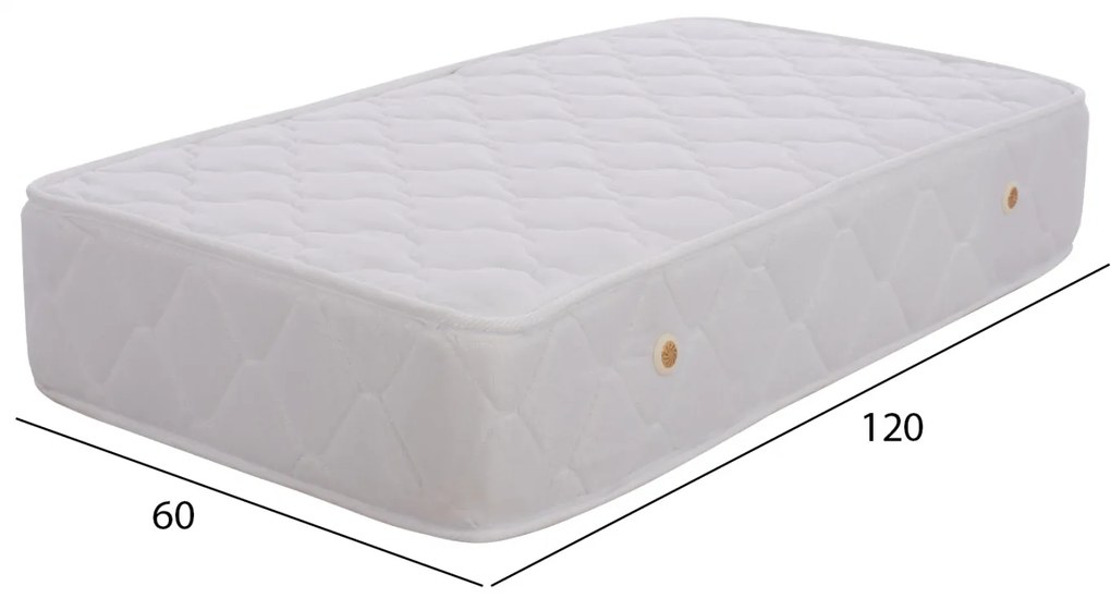 ΣΤΡΩΜΑ BABYCLOUD HM642.01 BONELL SPRING 60X120 ΛΕΥΚΟ