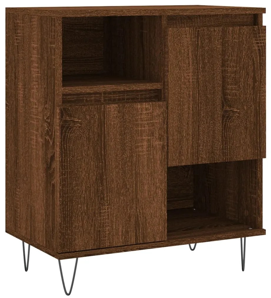 vidaXL Μπουφές Καφέ Δρυς 60x35x70 εκ. από Επεξεργασμένο Ξύλο