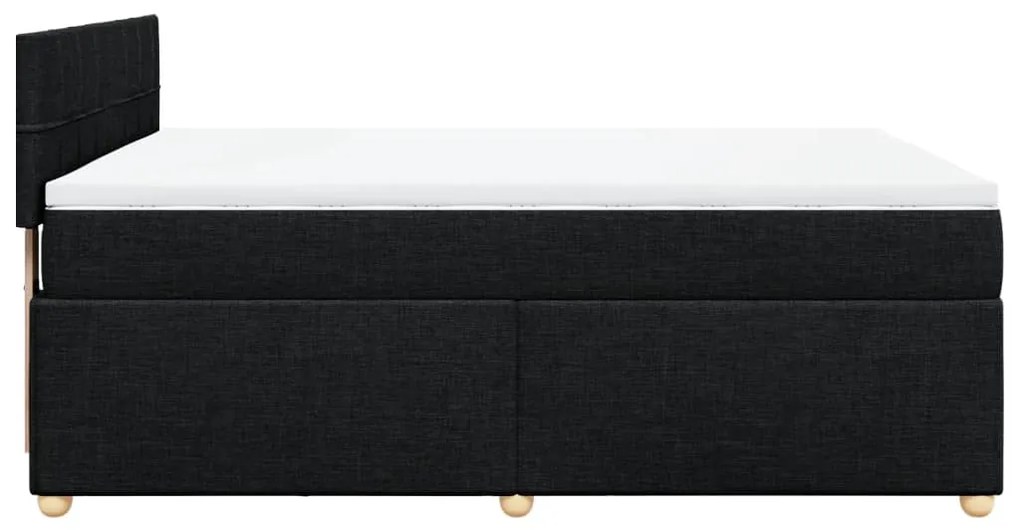 ΚΡΕΒΑΤΙ BOXSPRING ΜΕ ΣΤΡΩΜΑ ΜΑΥΡΟ 140X190 ΕΚ. ΥΦΑΣΜΑΤΙΝΟ 3286677