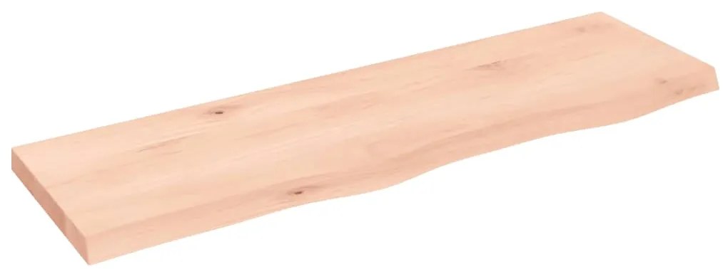 vidaXL Ράφι Τοίχου 100x30x(2-4) εκ. από Ακατέργαστο Μασίφ Ξύλο Δρυός