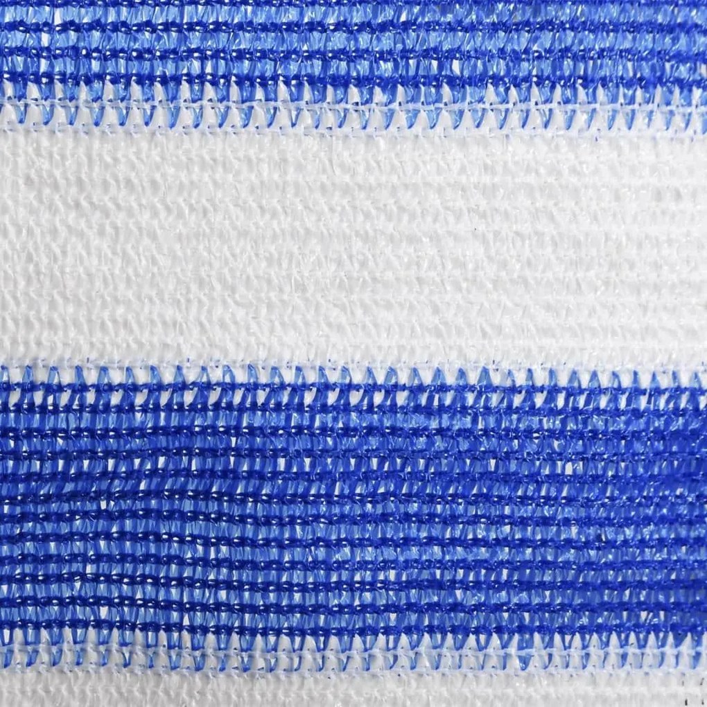 Διαχωριστικό Βεράντας Μπλε / Λευκό 90x600 εκ. από HDPE - Πολύχρωμο