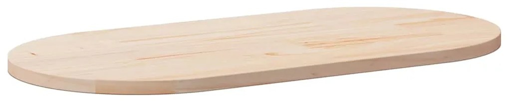 vidaXL Επιφάνεια Τραπεζιού Οβάλ 110 x 55 x 2,5 εκ. Μασίφ Ξύλο Πεύκου