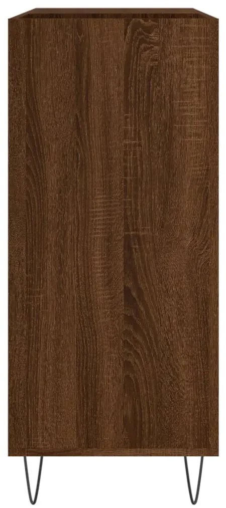 vidaXL Δισκοθήκη Καφέ Δρυς 84,5 x 38 x 89 εκ. από Επεξεργασμένο Ξύλο