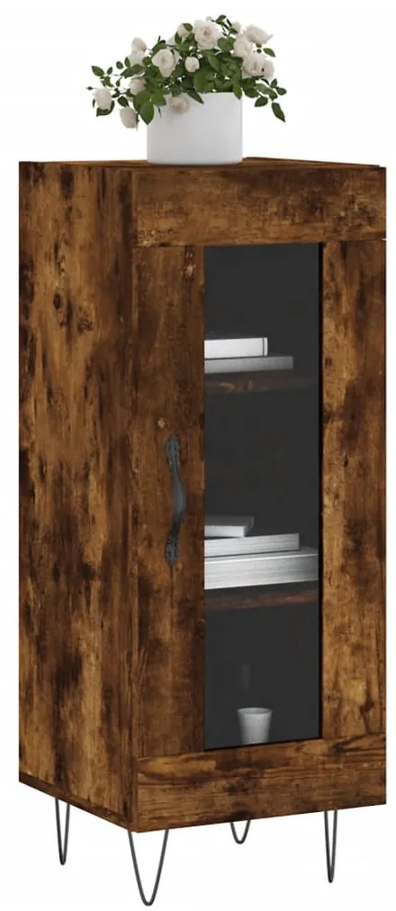 vidaXL Ντουλάπι Καπνιστή Δρυς 34,5 x 34 x 90 εκ. Επεξεργασμένο Ξύλο