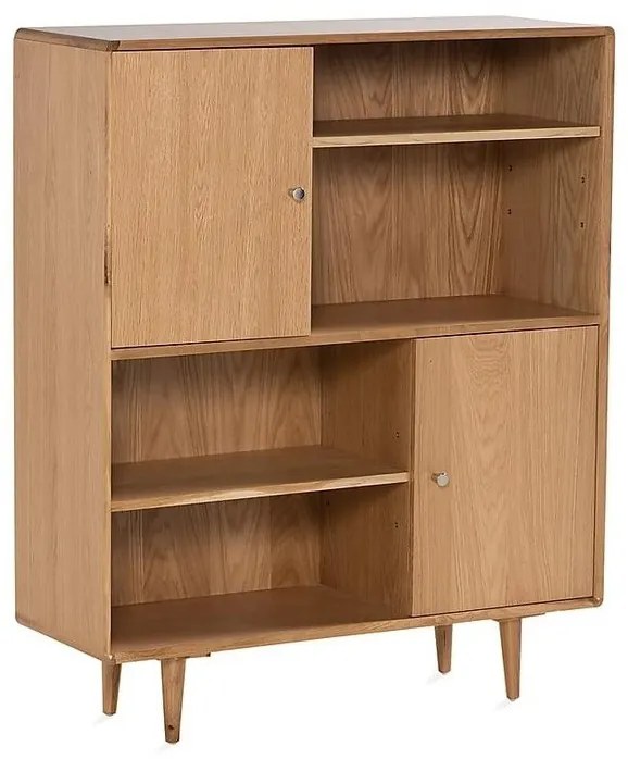 Ντουλάπι Springfield A108, Δρυς, 120x100x35cm, Ράφια, Ξύλο, Μερικώς συναρμολογημένο