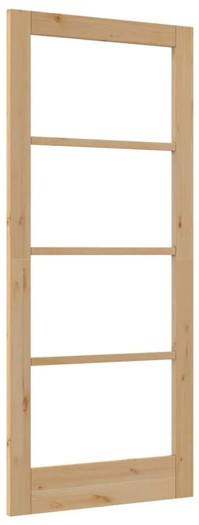 vidaXL Εσωτερική Πόρτα με Γυαλί Καφέ 86 x 198.5 cm