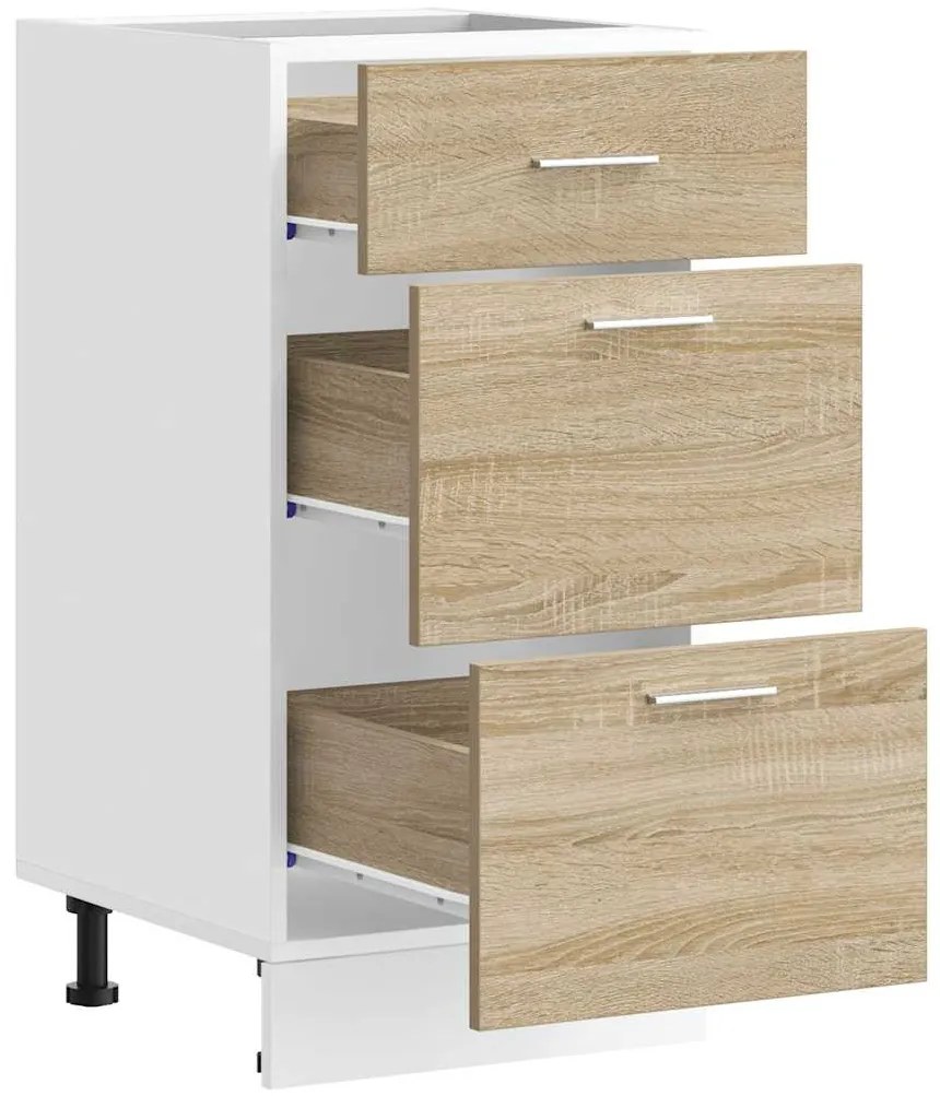 vidaXL Κάτω ντουλάπι Lyon Sonoma Oak 40x46x81,5 cm Κατασκευασμένο ξύλο