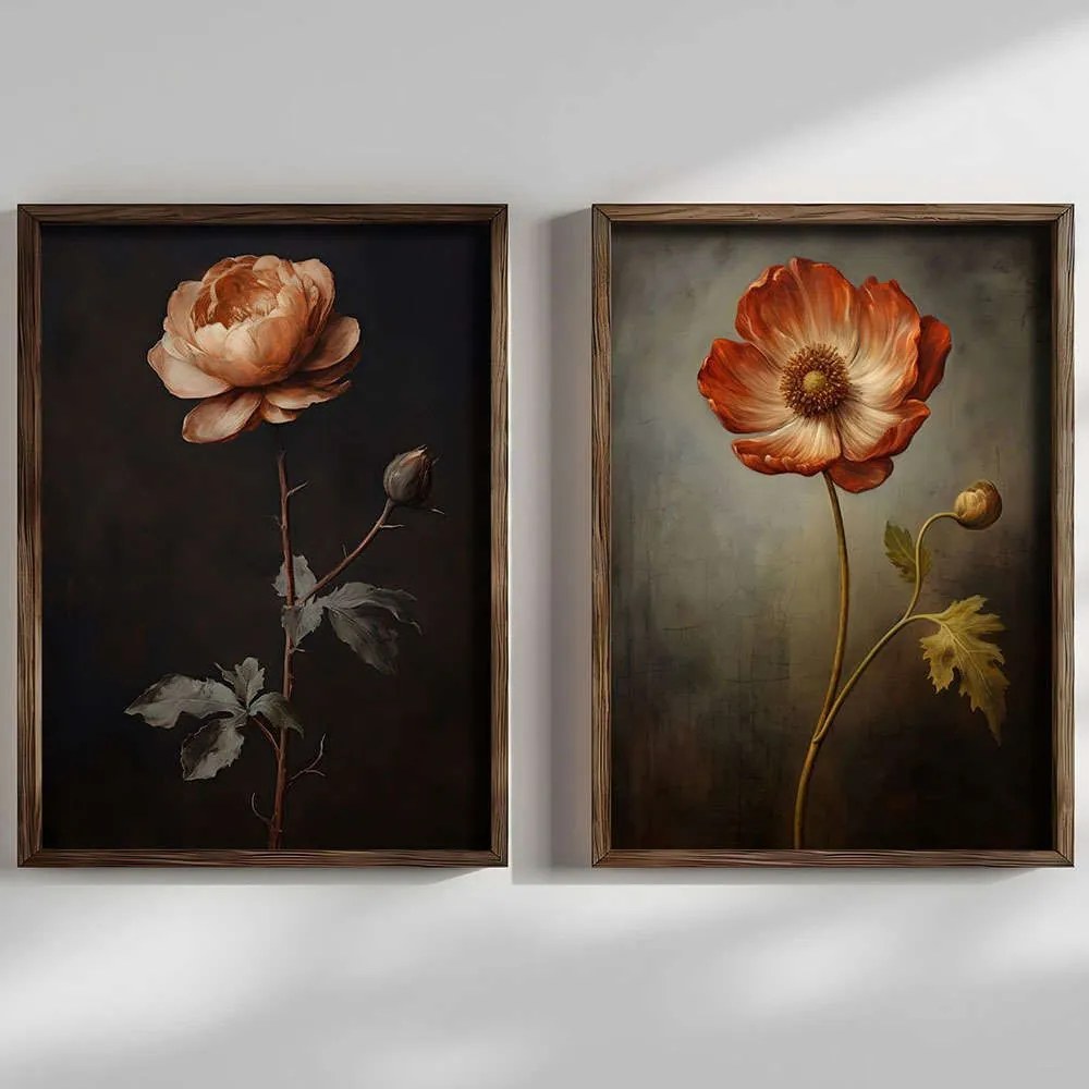Κάδρα (Σετ 2Τμχ) 856EVL1452 50x3,5x70cm Multi Wallity Κάθετοι Mdf, Wood
