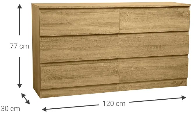 Συρταριέρα Juniper 6S Lite-Leuko