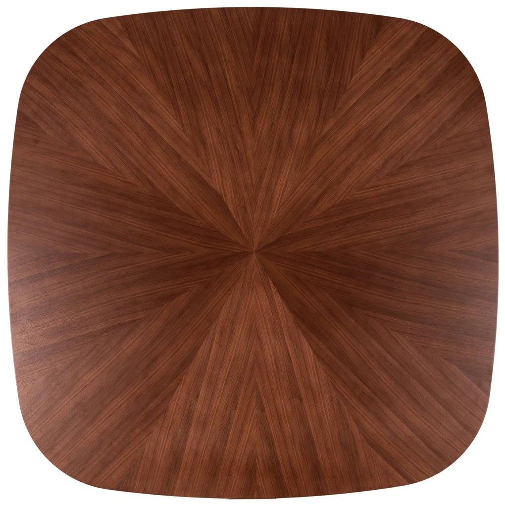 ΤΡΑΠΕΖΙ ΤΡΑΠΕΖΑΡΙΑΣ RINER HM9733 MDF ΜΕ ΚΑΠΛΑΜΑ ΚΑΡΥΔΙΑΣ 150x150x75Υ εκ.