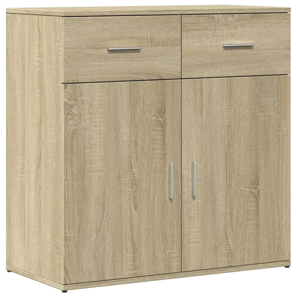 vidaXL Βοηθητικά Ντουλάπια 2 Τεμ. Sonoma Δρυς 79x38x80εκ. Επεξ. Ξύλο