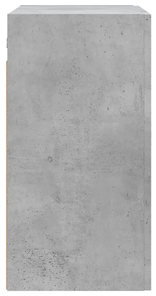 vidaXL Ντουλάπι Τοίχου Γκρι Σκυροδέματος 60x31x60 εκ. Επεξεργ. Ξύλο