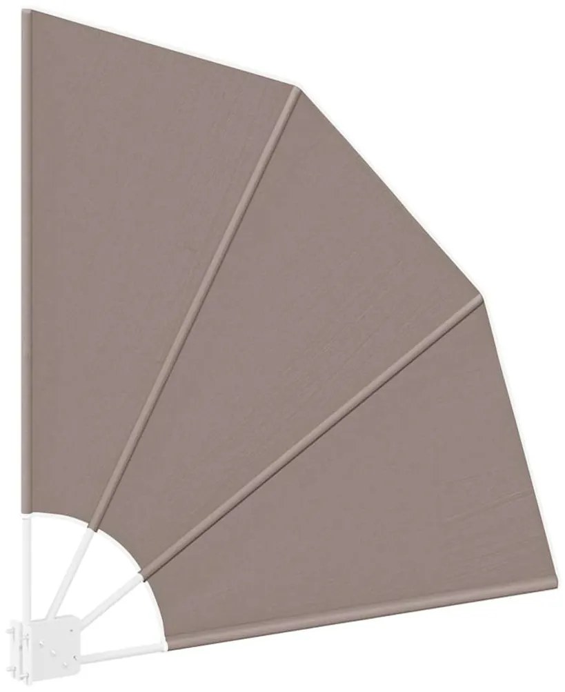 vidaXL Αδιάφανο σκίαστρο μπαλκονιού Taupe 115 x 115 εκ ύφασμα