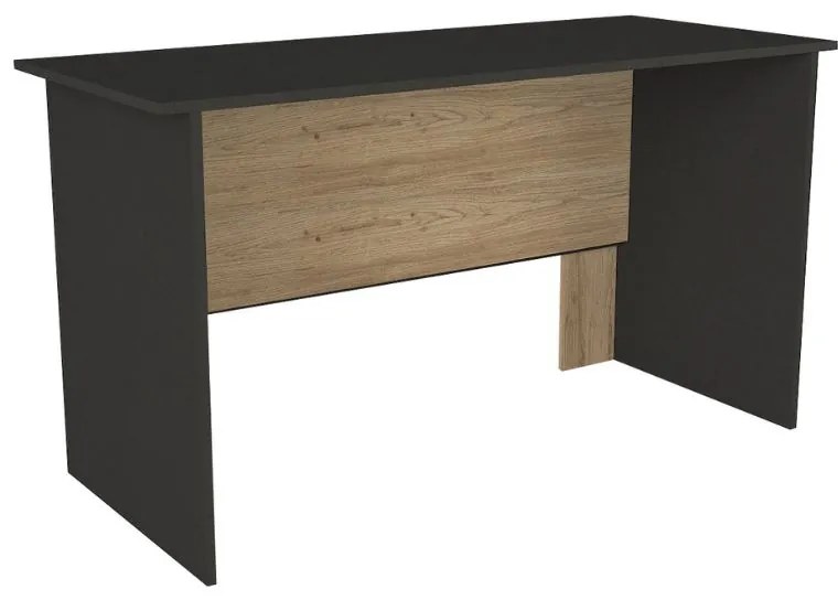 Γραφείο εργασίας Epito Megapap χρώμα ανθρακί - sepet oak 140x59,6x76,8εκ.
