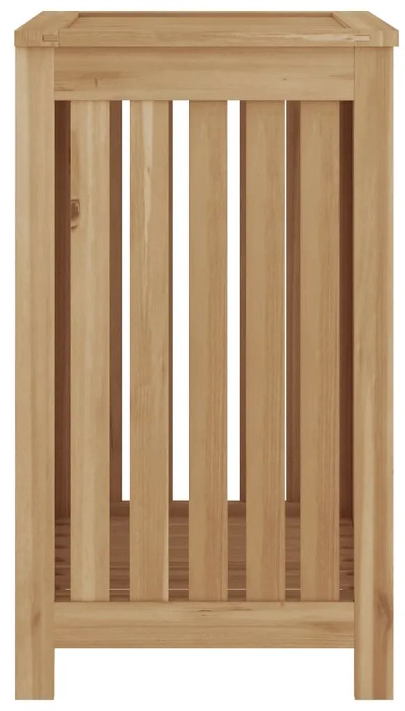 vidaXL Καλάθι Άπλυτων 50x35x60 εκ. από Μασίφ Ξύλο Teak