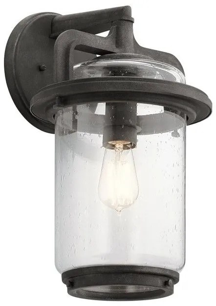 Απλίκα Φωτιστικό Τοίχου E27 60W IP44 Μαύρο Andover QN-ANDOVER-L Elstead QN-ANDOVER-L Μαύρο