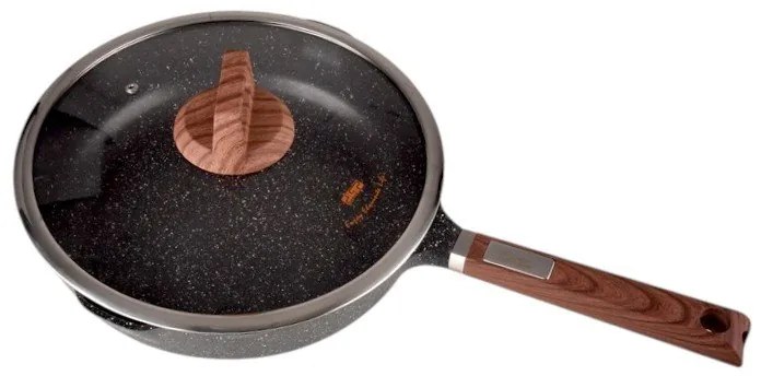 Αντικολλητικό τηγάνι με καπάκι - 2.7L - CA005-CD24-Black - DSP