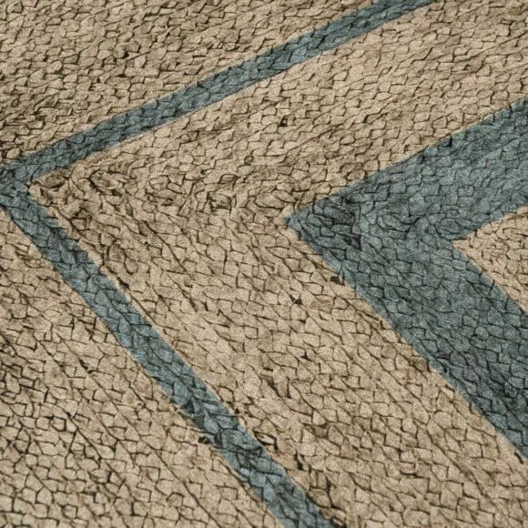 Beauty Home Ροτόντα 90x90 Jute Art 9131 Μπεζ,Μπλε