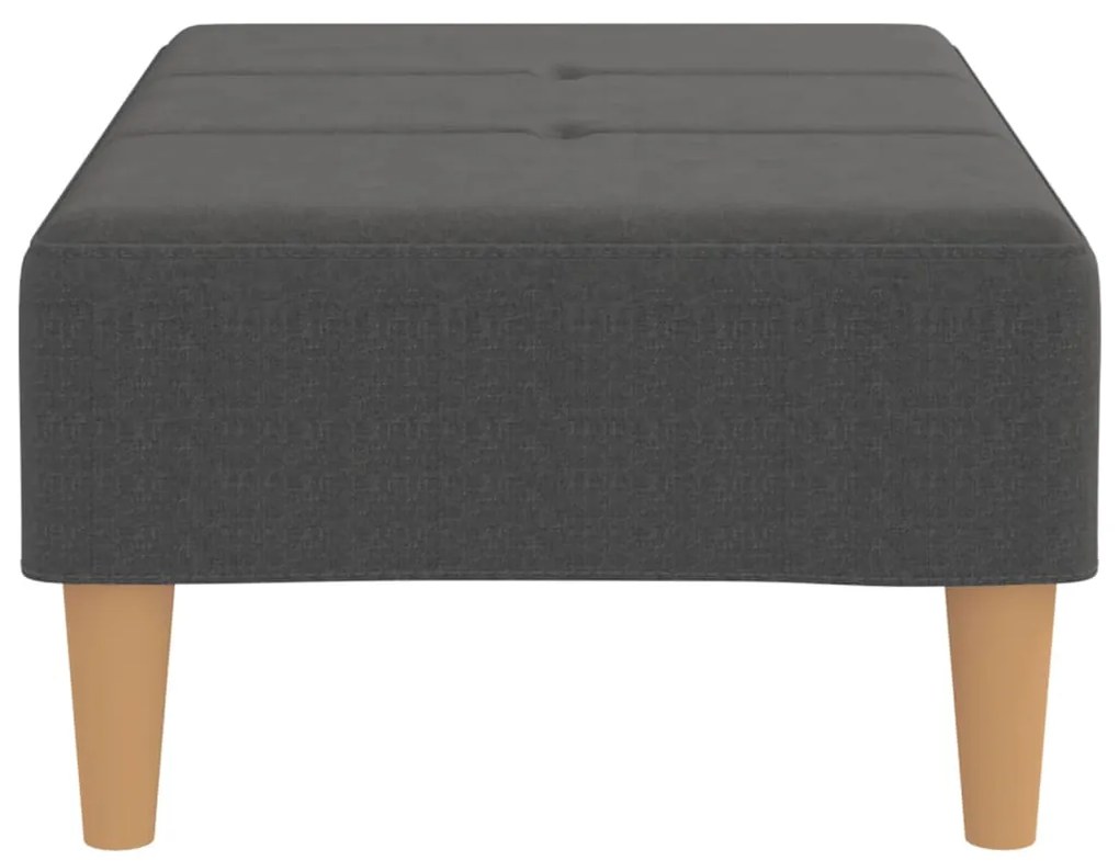 vidaXL Υποπόδιο Σκούρο Γκρι 78 x 56 x 32 εκ. Υφασμάτινο
